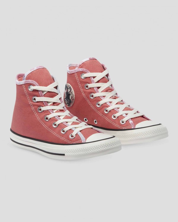 Converse Chuck Taylor All Star Festival Lyserød Sko Danmark - Converse Høje Sneakers Dame - 91650CWD